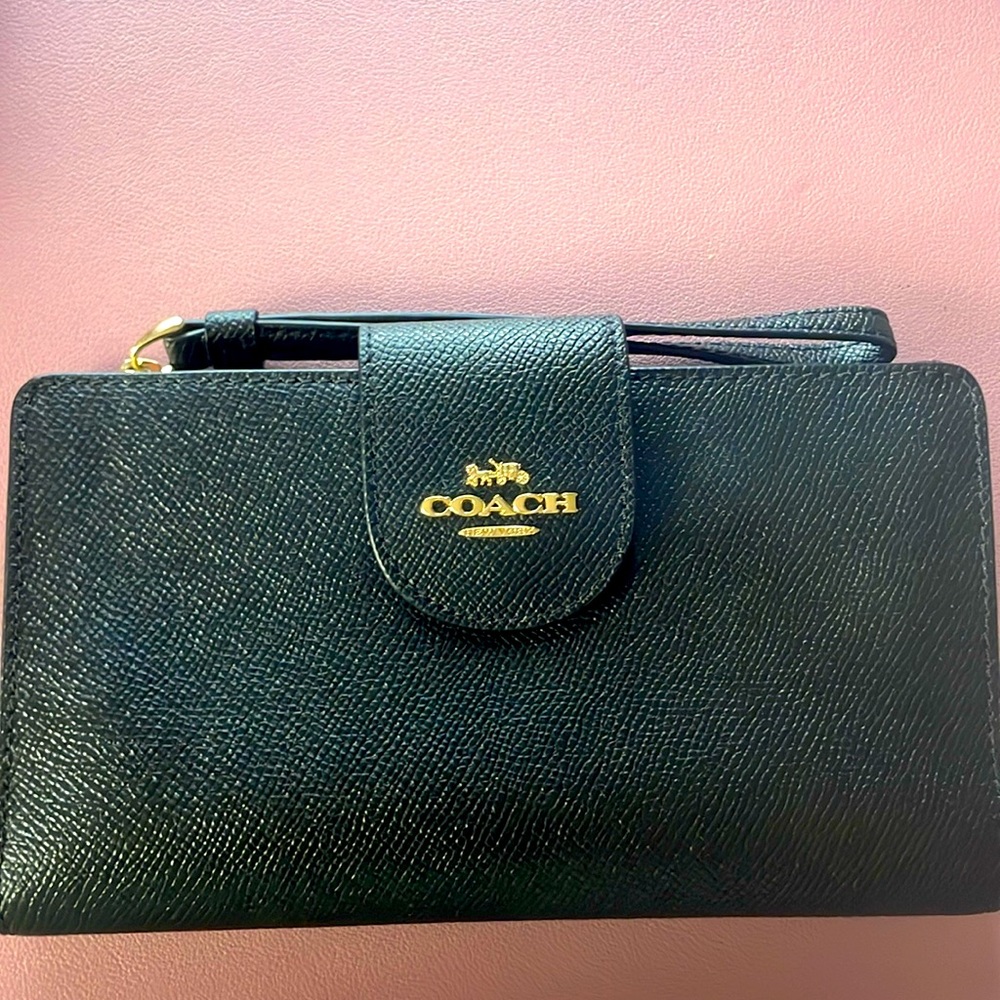 COPY - Coach phone wallet black